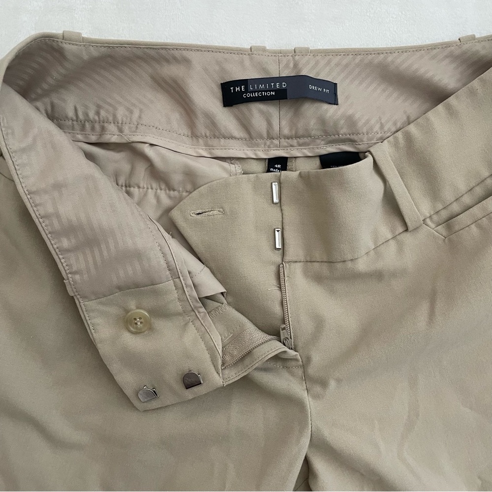 The Limited Drew Fit Beige Career Pants Women's 4R Straight Leg Office Business - Picture 4 of 11